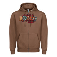 Chestnut Rodeo Christmas Zipper Hoodie - CowhideDigitalArt