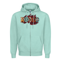 Seafoam Rodeo Christmas Zipper Hoodie - CowhideDigitalArt