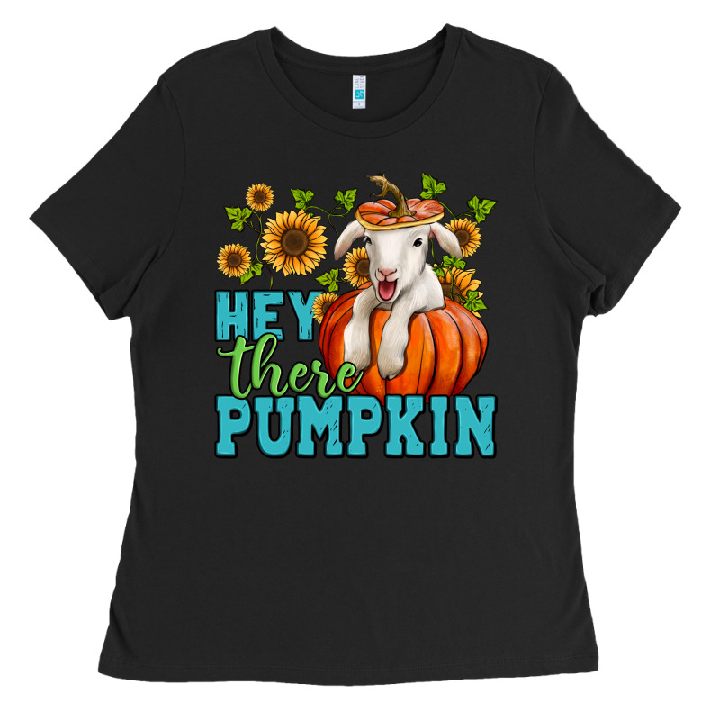 Hey There Pumpkin Lamb Ladies Tee by Jasminsmagicworld | Teevron