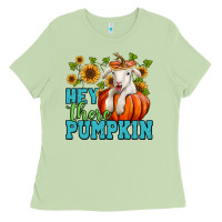 Matcha hey there pumpkin lamb Ladies Tee - Jasminsmagicworld