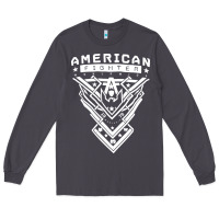 Smoke American Fighter 3 Long Sleeve Tee - lanVoArt