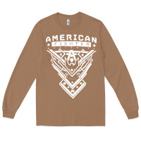 Toasted Coconut American Fighter 3 Long Sleeve Tee - lanVoArt