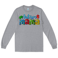Heather Grey autism mama Long Sleeve Tee - CowGirlArtShop