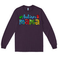 Plum autism mama Long Sleeve Tee - CowGirlArtShop