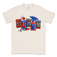 Natural usa nurse Classic Tee - RanaPortraitStore
