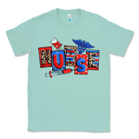 Seafoam usa nurse Classic Tee - RanaPortraitStore