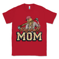 Red Baseball Mom Classic Tee - NancyCooperArtShop