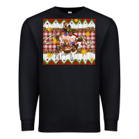 Black Stacked Christmas Farm Premium Sweatshirt - Artiststas