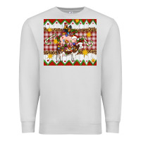 Dove Grey Stacked Christmas Farm Premium Sweatshirt - Artiststas