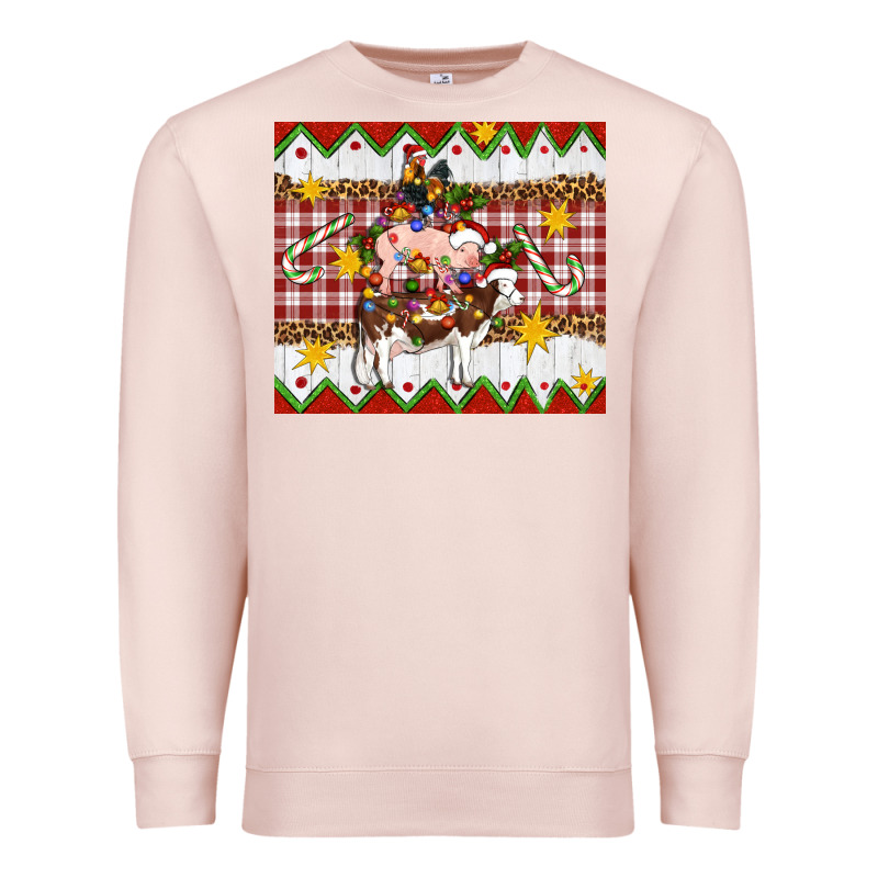 Stacked Christmas Farm Premium Sweatshirt by Artiststas | Teevron