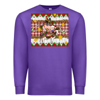 Purple Stacked Christmas Farm Premium Sweatshirt - Artiststas