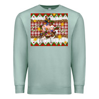 Seafoam Stacked Christmas Farm Premium Sweatshirt - Artiststas