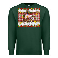 Sports Green Stacked Christmas Farm Premium Sweatshirt - Artiststas