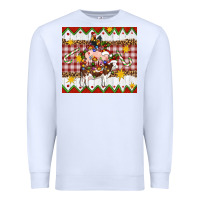 White Stacked Christmas Farm Premium Sweatshirt - Artiststas