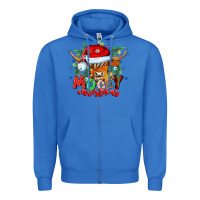 True Royal Mooey Christmas Zipper Hoodie - CowhideDigitalArt