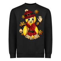 Black Softball Christmas With Hat And Glove Heavyweight Sweatshirt - FaDigitalArtStudio