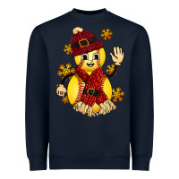 Navy Softball Christmas With Hat And Glove Heavyweight Sweatshirt - FaDigitalArtStudio
