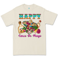 Bone Happy Cinco De Mayo Mexican Skull Tequila Bottle Roses Cactus Premium Tee - Artiststas