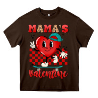 Chocolate Brown skater heart valentines day art Heavy Core Tee - LillyAllenDesigns