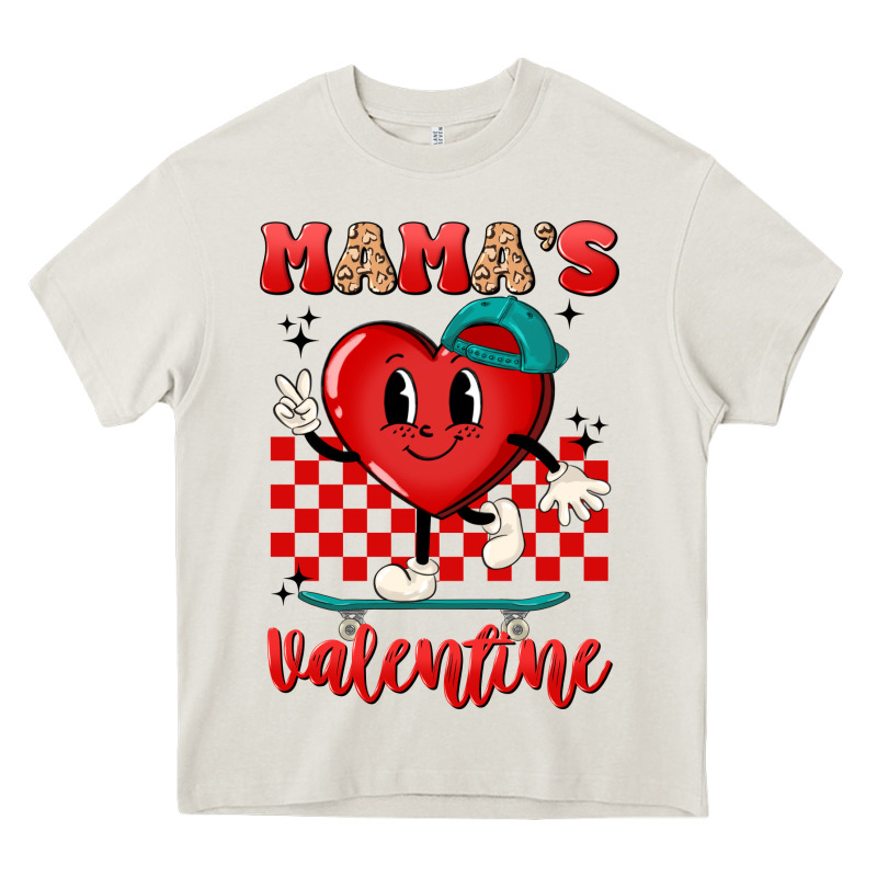 Skater Heart Valentines Day Art Heavy Core Tee by LillyAllenDesigns | Teevron