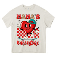 Cream skater heart valentines day art Heavy Core Tee - LillyAllenDesigns