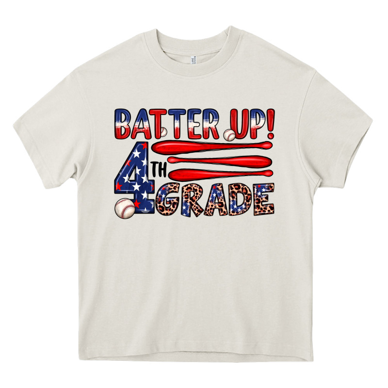 Batter Up 4th Grade Heavy Core Tee by JahusDesignShop | Teevron