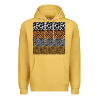 Antique Gold safari animals seamless pattern Premium Hoodie - BundleAndBundleShop