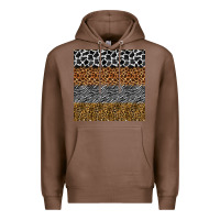 Chestnut safari animals seamless pattern Premium Hoodie - BundleAndBundleShop