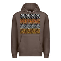 Coffee safari animals seamless pattern Premium Hoodie - BundleAndBundleShop