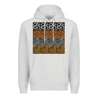 Dove Grey safari animals seamless pattern Premium Hoodie - BundleAndBundleShop