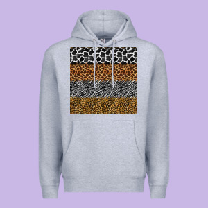 Safari Animals Seamless Pattern Premium Hoodie Designed By Bundleandbundleshop