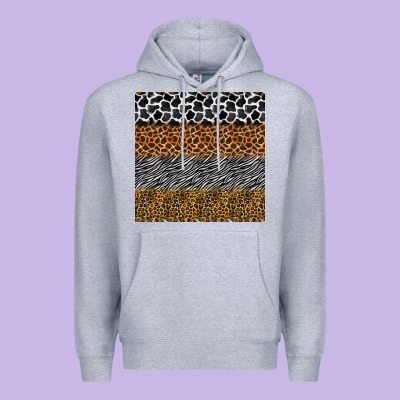 Safari Animals Seamless Pattern Premium Hoodie Designed By Bundleandbundleshop