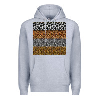 Heather Grey safari animals seamless pattern Premium Hoodie - BundleAndBundleShop