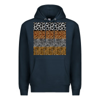 Navy safari animals seamless pattern Premium Hoodie - BundleAndBundleShop