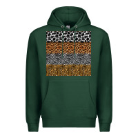 Sports Green safari animals seamless pattern Premium Hoodie - BundleAndBundleShop