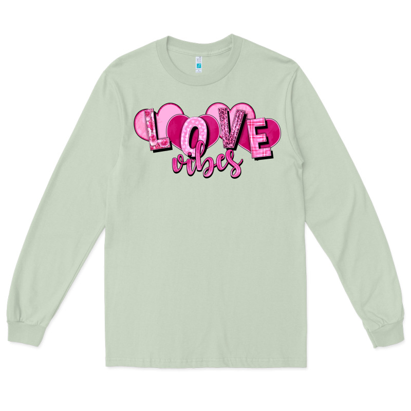 Love Vibes Valentine's Day Long Sleeve Tee by HowdyJamesFarm | Teevron