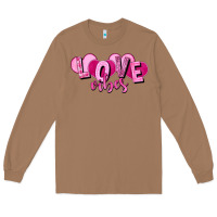 Toasted Coconut Love vibes Valentine's Day Long Sleeve Tee - HowdyJamesFarm
