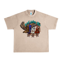 French Oak God bless the USA Eagle 4th of july Urban Heavy Tee - HowdyJamesFarm