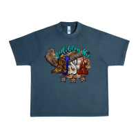 Midnight Navy God bless the USA Eagle 4th of july Urban Heavy Tee - HowdyJamesFarm