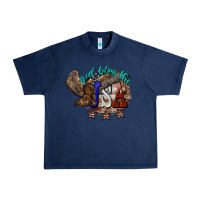Navy God bless the USA Eagle 4th of july Urban Heavy Tee - HowdyJamesFarm