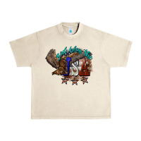 Sandshell God bless the USA Eagle 4th of july Urban Heavy Tee - HowdyJamesFarm