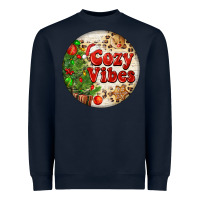 Navy Cozy vibes Heavyweight Sweatshirt - FaDigitalArtStudio