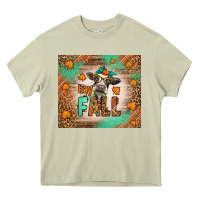 Western Hay Fall Cow Heavy Core Tee | Teevron