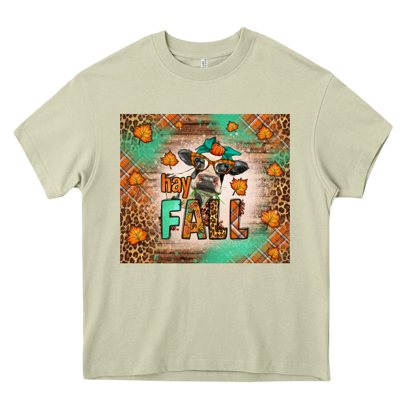 Western Hay Fall Cow Heavy Core Tee by LillyAllenDesigns | Teevron