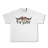 Lunar Rock Texas Longhorn Bull Skull Urban Heavy Tee - JahusDesignShop