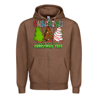 Chestnut Snacking Around The Christmas Tree Zipper Hoodie - CowhideDigitalArt
