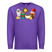 Purple Softball coffee cups Premium Sweatshirt - Artiststas