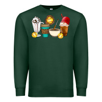 Sports Green Softball coffee cups Premium Sweatshirt - Artiststas