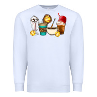 White Softball coffee cups Premium Sweatshirt - Artiststas