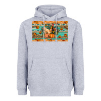 Heather Grey Fall coop animals pumpkin Heavyweight Hoodie - Artiststas
